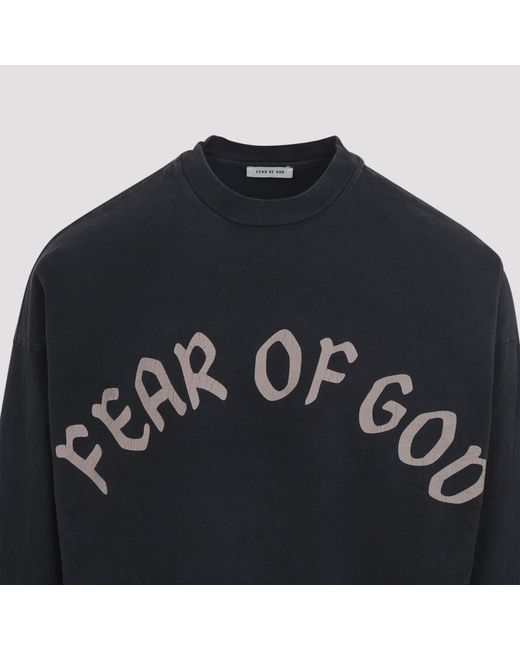 Fear Of God Blue Long Sleeves Tee for men
