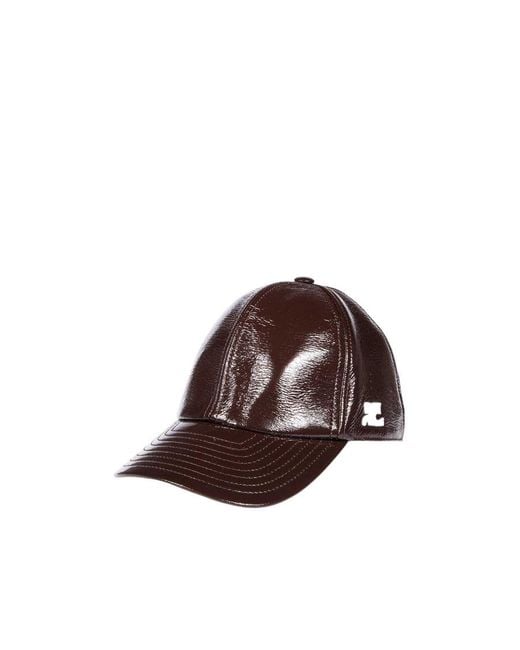 Courreges Brown Re-Edition Cap for men