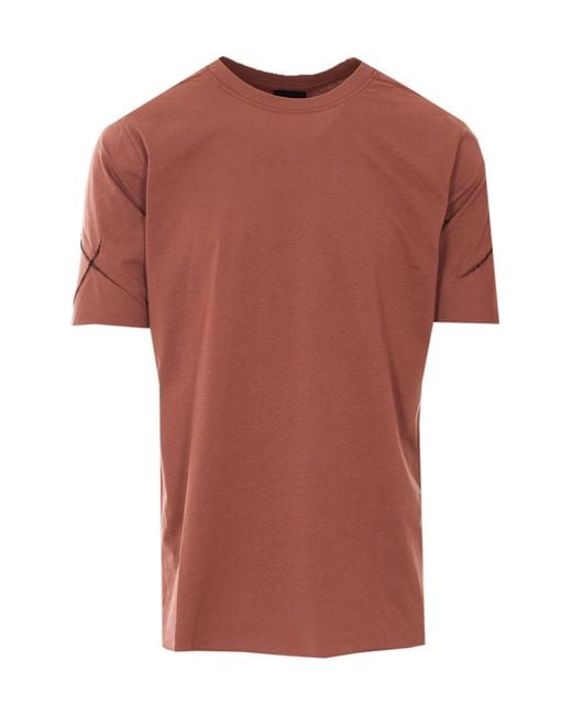 Thom Krom Red Oversized Crewneck T-Shirt for men