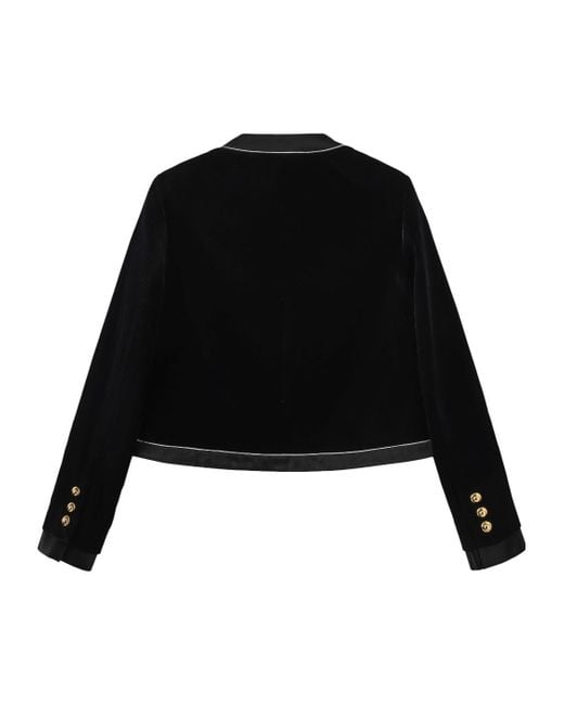 Marissa Chiara Black Buttoned Fragrant Jacket