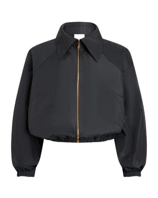 Patou Black Zipped Bomber Jacket
