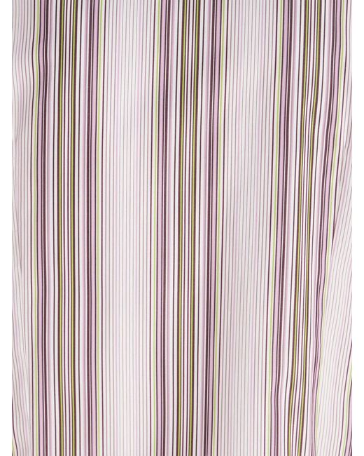 Etro Pink Striped Long-Sleeved Shirt for men