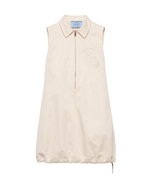 Prada Natural Chino Mini-Dress