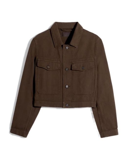 Lemaire Brown Cropped Twill Blouson Jacket
