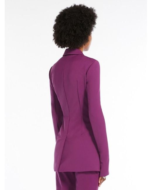 Sportmax Purple Single-Breasted Jacket