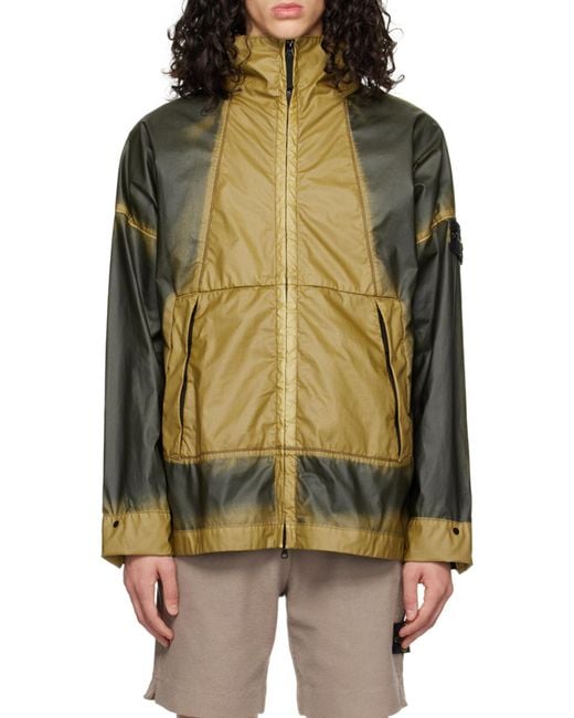 Stone Island Green Logo Casual Jacket for men