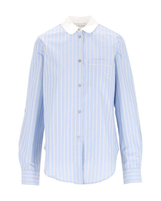 Forte_forte Blue Shirt With French Collar