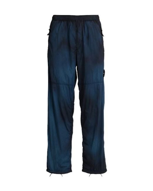 Stone Island Blue Elastic Waist Casual Pants for men