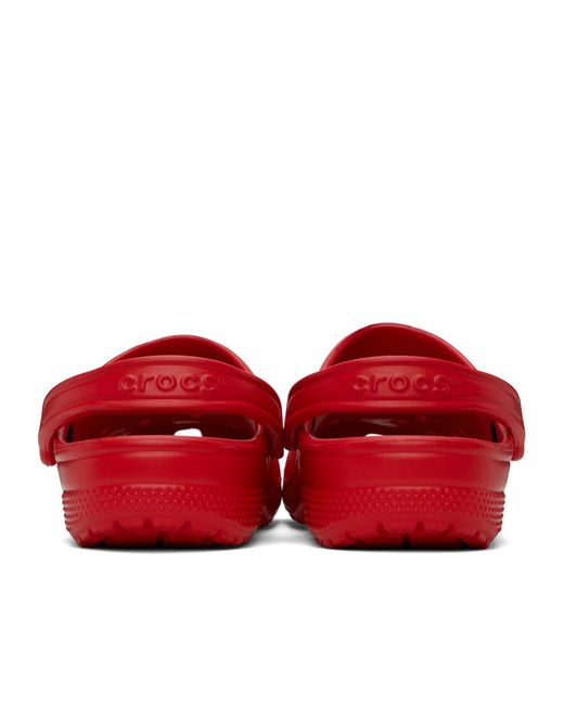 CROCSTM Red Logo Embossed Sandals for men