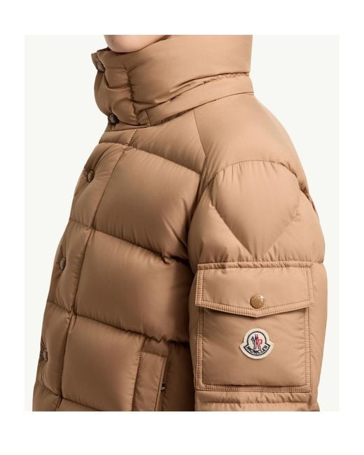 Moncler Natural Maya 70 Hooded Short Down Jacket