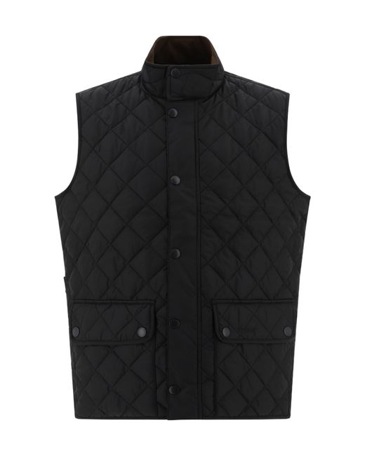 Barbour Black Lowerdale Sleeveless Quilted Gilet for men