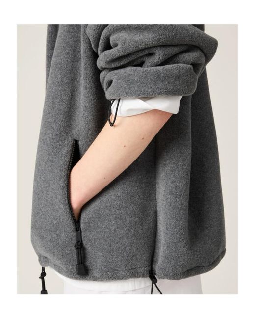 Miu Miu Gray Teddy Zipped Jacket