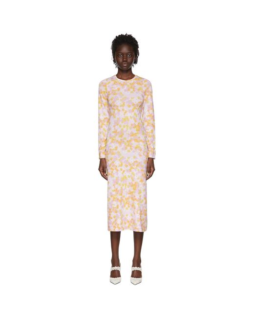 ROKH Metallic Polyester Dress