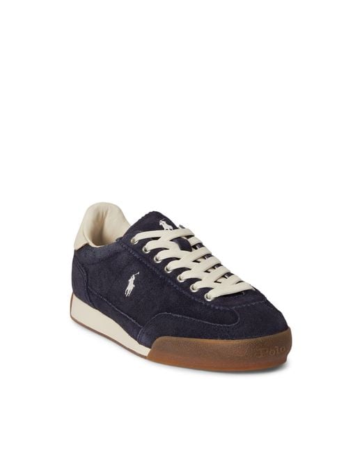Polo Ralph Lauren Blue Lace-Up Casual Sneakers