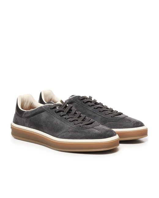 Loro Piana Black Low-Top Sneakers for men