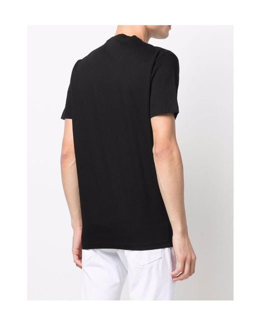 DSquared² Black Logo-Print Short-Sleeve T-Shirt for men