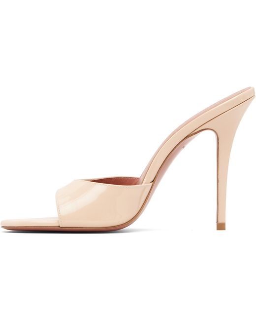 AMINA MUADDI White Elodie Slipper 105 High-Heeled Sandals
