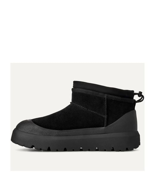 Ugg Black Classic Ultra Mini Weather Hybrid Boots for men