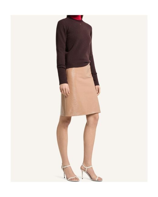 Courreges Natural Courrèges Vinyl Midi Skirt