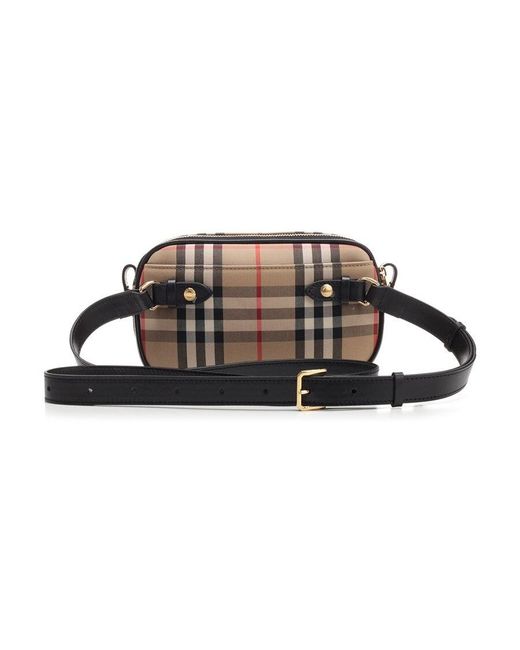 Burberry Brown Vintage Check Belt Bag