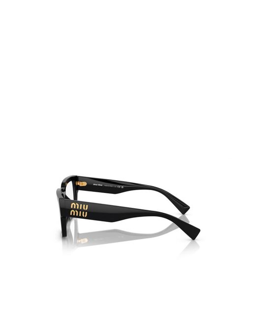 Miu Miu White Eyewear Square-Frame Glasses