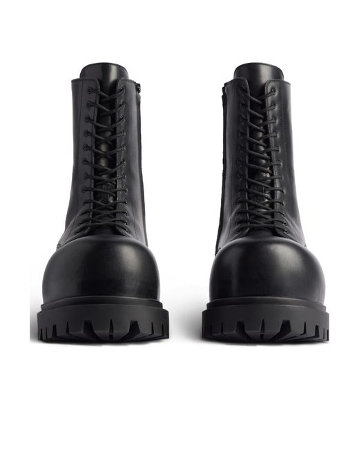Balenciaga Black Stomper Ankle Boots for men