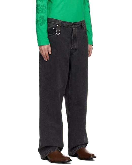 Etudes Studio Gray Études Studio District Mid-Rise Straight Leg Jeans for men