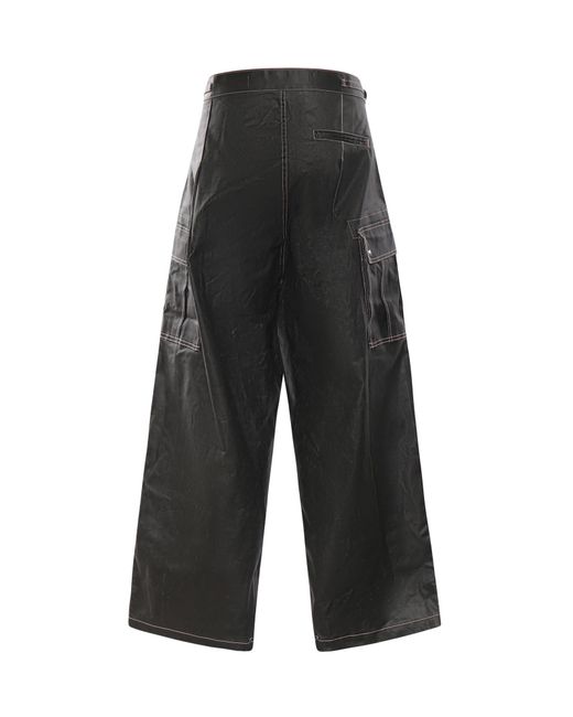 PDF CHANNEL Gray Pdf Channel Wide-Leg Cargo Pants for men