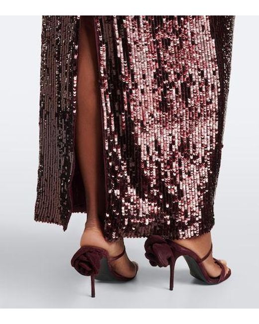 Jonathan Simkhai Multicolor Bex Sequined Gown