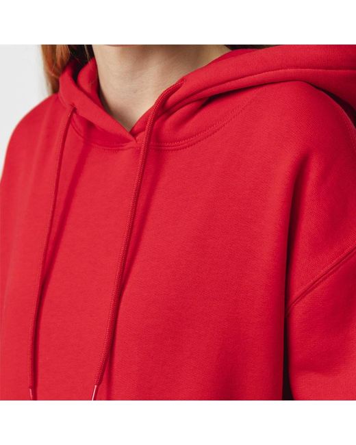 MSGM Red Logo Hooded Sweater