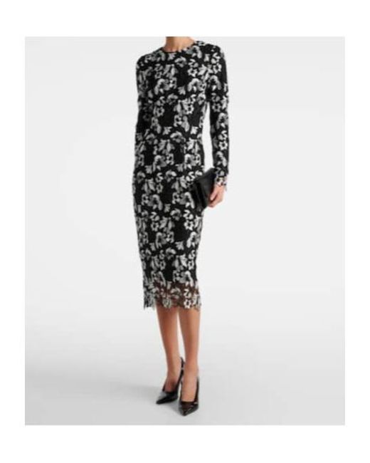 Monique Lhuillier Black Satin Gown