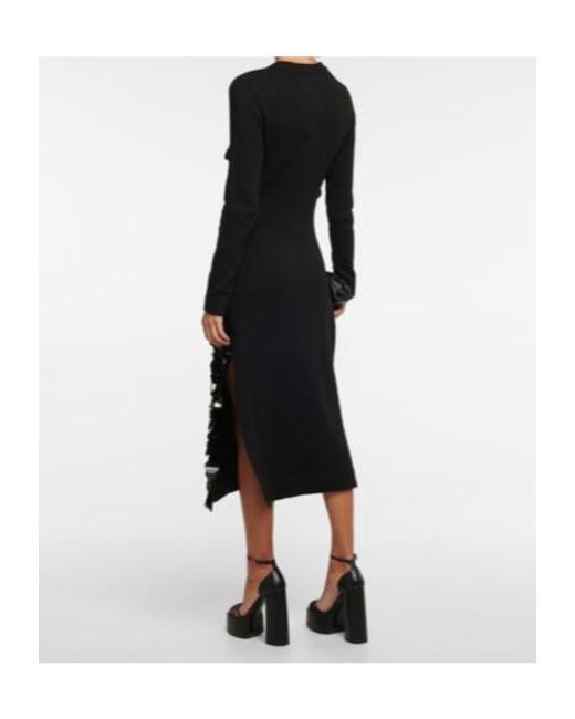 Altuzarra Black Wynnifred Embellished Midi Dress