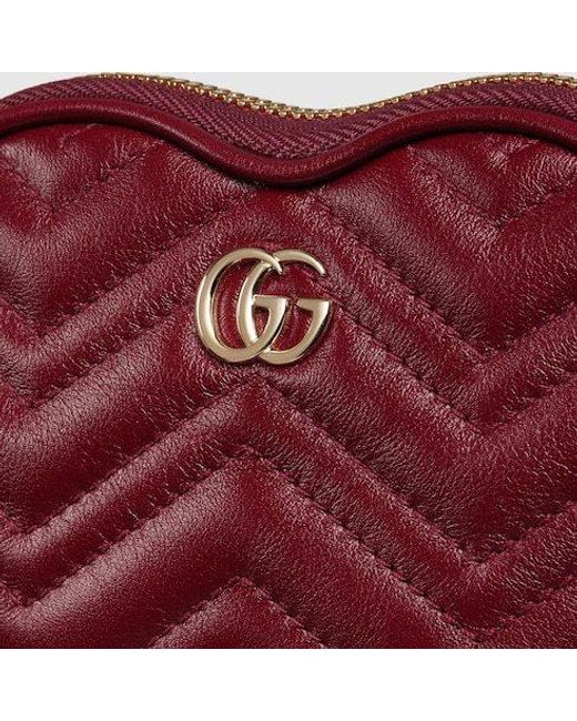 Gucci Red Gg Marmont Mini Bag