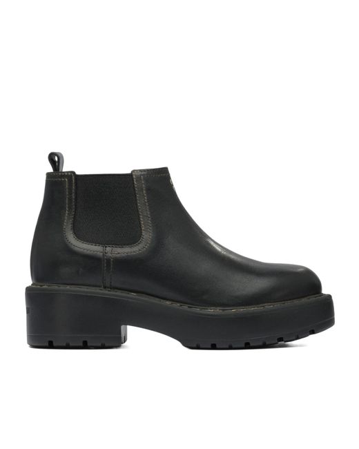 Miu Miu Black Leather Booties
