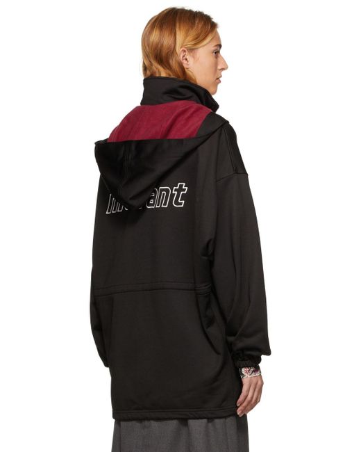 Isabel Marant Black Logo-Print Hooded Jacket