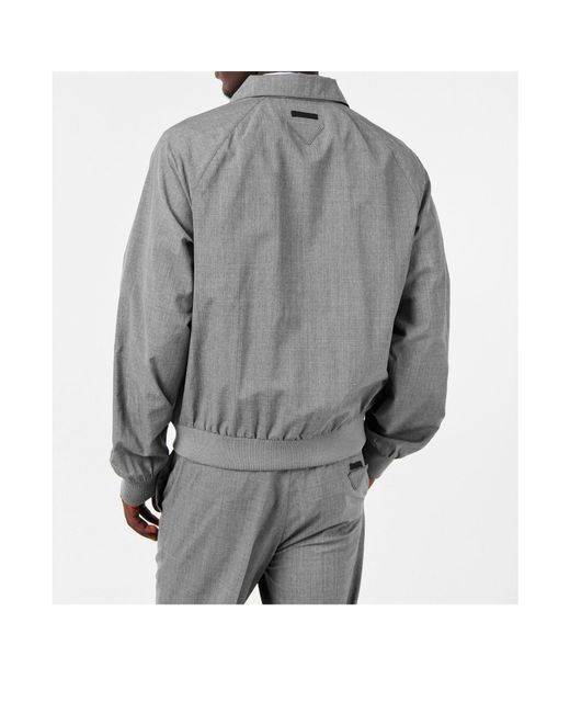Prada Gray Zip-Up Jacket for men