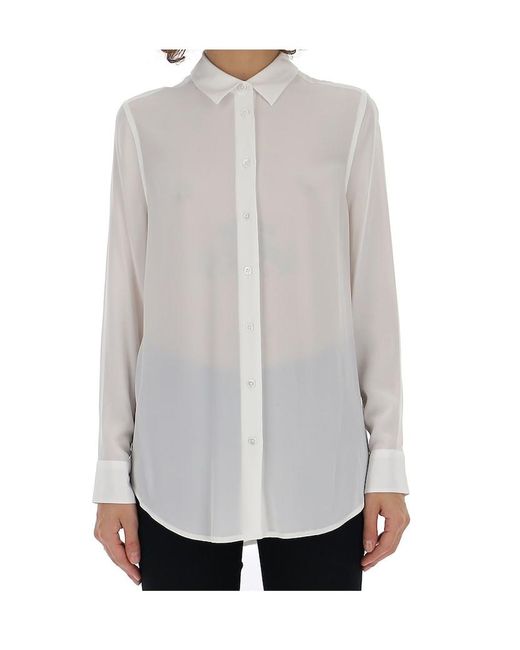 Equipment White Buttoned Shirt