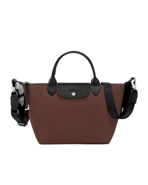 Longchamp Brown Le Pliage Top Handle Shoulder Bag