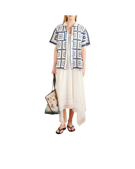 Staud Natural Beach Pattern Handbag