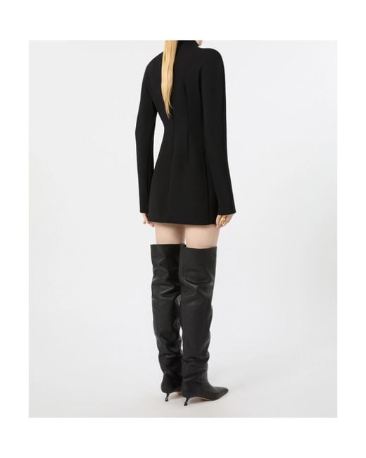 Sportmax Black Spxtefrite Fitted Waist Dress