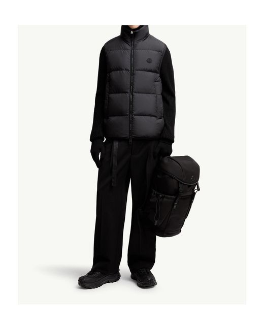 Moncler Black Gabas Down Vest for men