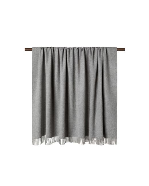 Loro Piana Gray Fringed Blanket for men