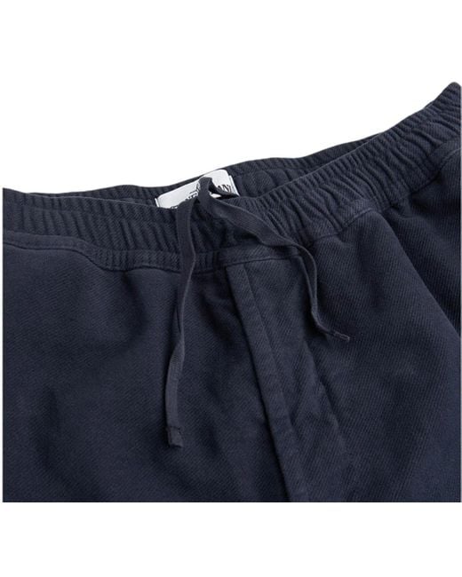 Stone Island Blue Logo Casual Pants for men