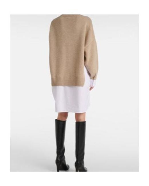 Stella McCartney Natural Patchwork Knit Dress