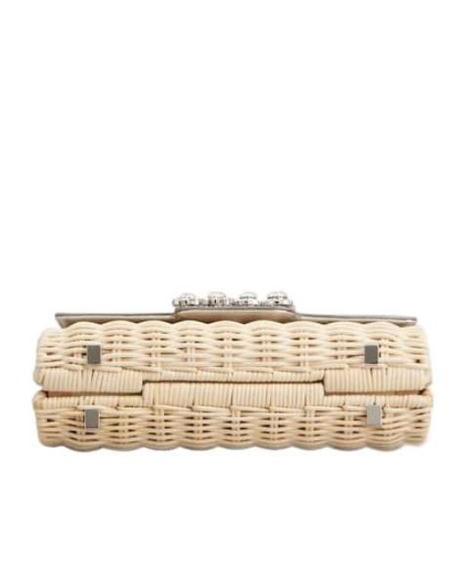 Roger Vivier White Jewel Efflorescence Mini Bag