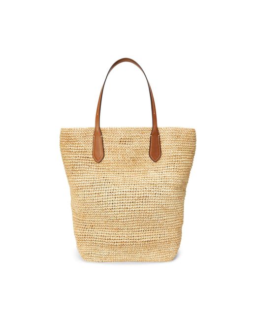Polo Ralph Lauren Metallic Natural Tote Ld53
