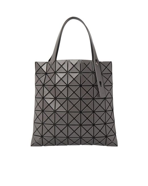 Issey Miyake Black Geometric Pattern Handbag