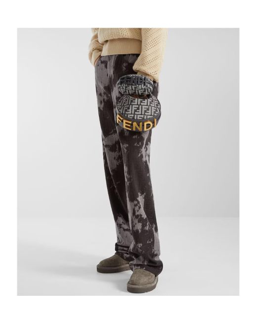 Fendi Brown Apres Chic Monogram Embossed Boots