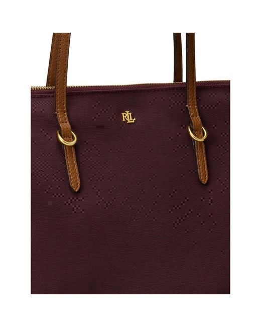 Ralph Lauren Purple Zipclosure Bag