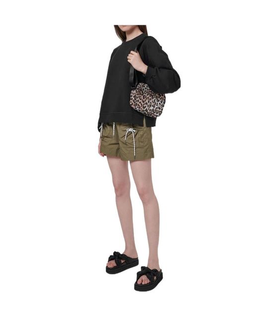 Ganni Black Logo Shoulder Bag